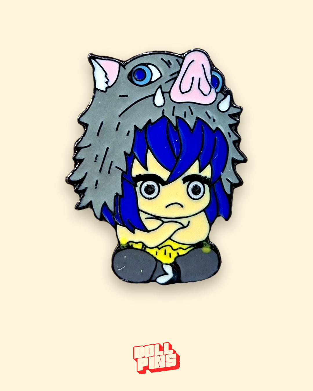 INOSUKE CHIBI CON MÁSCARA DE JABALÍ