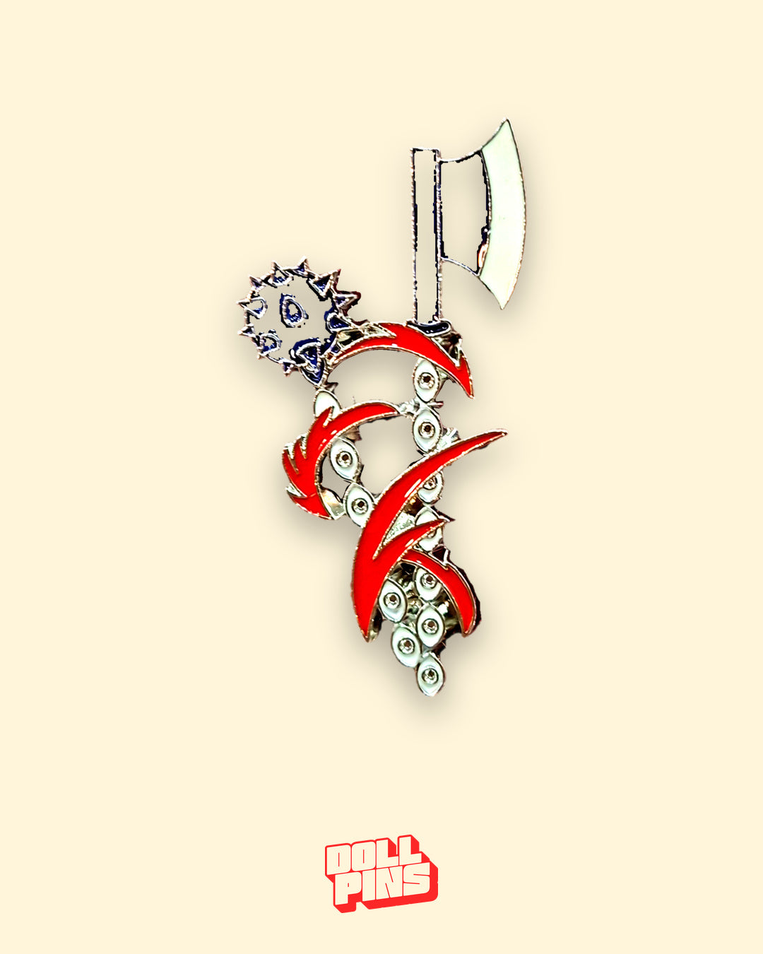 GYOMEI: HACHA Y MAZA CON CADENA