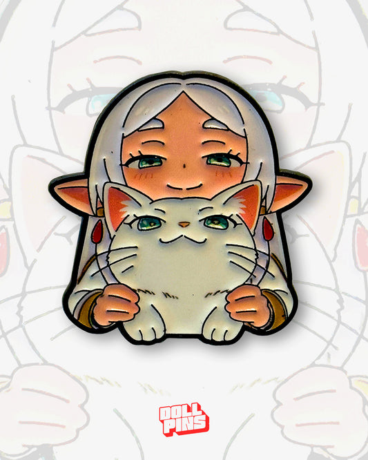 FRIEREN CON UN GATO CHIBI