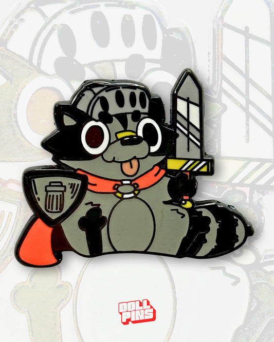 MAPACHE CON ESPADA Y ESCUDO