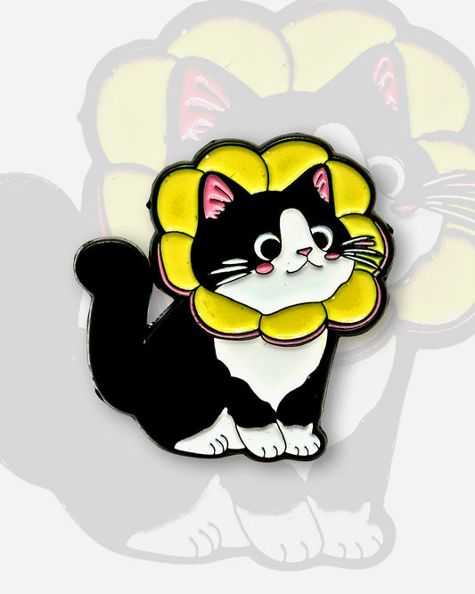 GATO TUXEDO GIRASOL