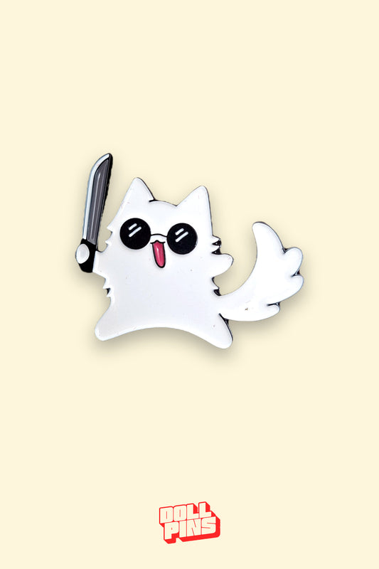 GATO GOJO CON CUCHILLO