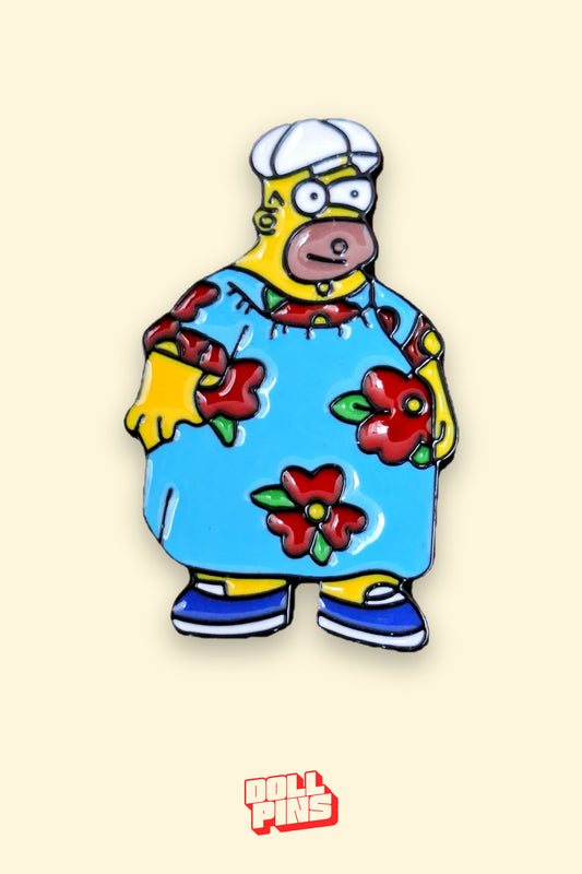 HOMERO SIMPSON CON VESTIDO FLORAL