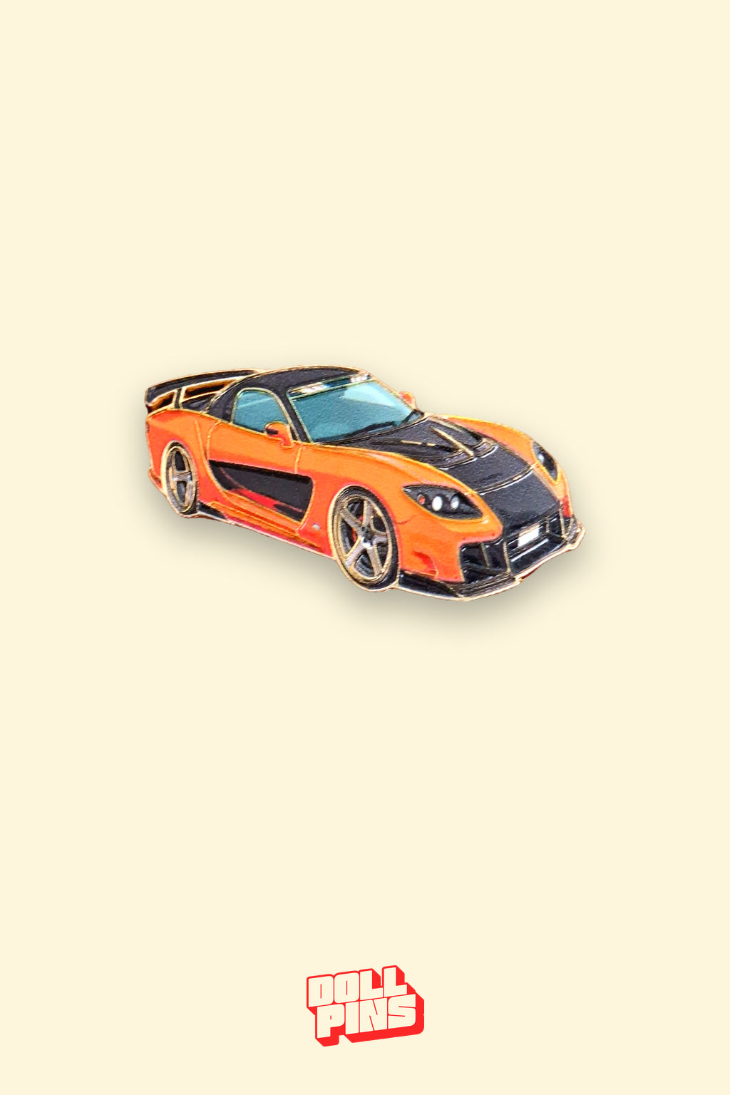 MAZDA RX-7 NARANJA Y NEGRO